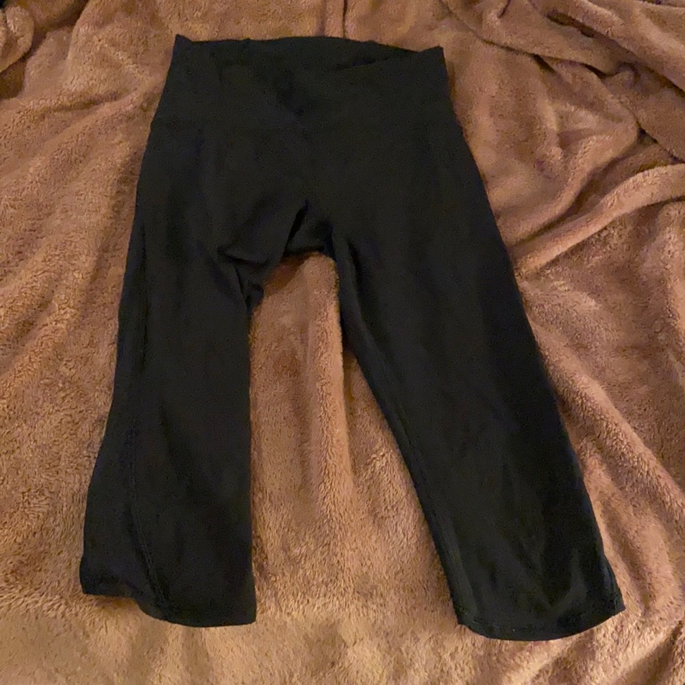 Lululemon 17” pants with sheer bottoms